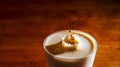 Coffee in milk splash Royalty Free Stock Photo