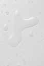 Drops of cosmetic micellar water or tonic. Closeup, macro photography