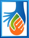 Drops with handshake logo