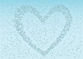 Drops_heart_background Royalty Free Stock Photo