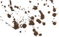 Drops of mud sprayed Royalty Free Stock Photo
