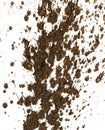 Drops of mud sprayed Royalty Free Stock Photo