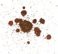 Drops of mud sprayed Royalty Free Stock Photo