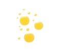 Drops of oil on white background Royalty Free Stock Photo