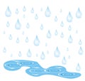 Drops of a rain Royalty Free Stock Photo