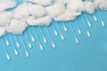 Drops Of Rain from Swab Cotton Ear Buds Royalty Free Stock Photo