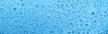 Drops of rain on the window glass. Shallow DOF. Window after rain. Blue Water background with water drops Royalty Free Stock Photo