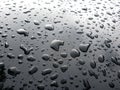 Drops on shiny metal floors for background Royalty Free Stock Photo