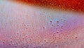 Drops of water. Abstract gradient backdrop Colored texture of a drop. Rainbow gradient. Heavily textured image. Shallow depth of