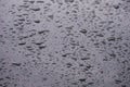 Drops of water on the car roof, nature background Royalty Free Stock Photo