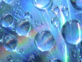 Drops of water on the compact disk Royalty Free Stock Photo