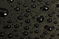 Drops of water on a dark background.