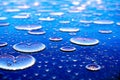 Drops of water falling on the road in the shape of a heart. Royalty Free Stock Photo