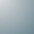Drops of water. Rain or shower drops isolated on blue background. Vector illustration Royalty Free Stock Photo