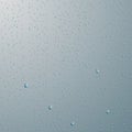 Drops of water. Rain or shower drops isolated on blue background. Vector illustration Royalty Free Stock Photo