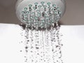 drops of water from shower head Royalty Free Stock Photo