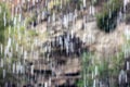 Drops of water, splashes of flow from a waterfall or rain fall down Royalty Free Stock Photo