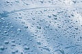 Drops of water on window glass Royalty Free Stock Photo