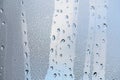 drops of water on the window glass, morning dew 5 Royalty Free Stock Photo