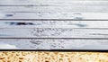drops of water on a wooden surface photo. Royalty Free Stock Photo
