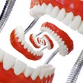 Droste Denture Model Cutout