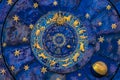 Droste effect background. Abstract design for concepts related to astrology and fantasy