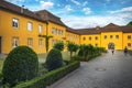 Vintage buildings in Meersburg, Constance lake