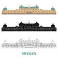 Drottningholm Palace. Stockholm, Sweden Royalty Free Stock Photo