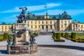 Drottningholm Palace viewed from the royal gardens in Sweden Royalty Free Stock Photo