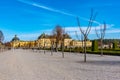 Drottningholm Palace viewed from the royal gardens in Sweden Royalty Free Stock Photo