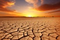 Drought arid earth dry orange hot crack desert sky ground