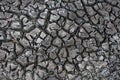 Drought crack ground close up background. Royalty Free Stock Photo