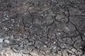 Drought crack ground close up background. Royalty Free Stock Photo