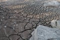 Drought crack ground close up background. Royalty Free Stock Photo