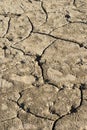 drought cracked earth due to lack of water climate change Extremadura Europe Royalty Free Stock Photo