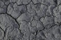 Drought. Cracks in the dry ground. Natural grey background Royalty Free Stock Photo