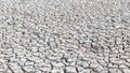 Drought and desertification of dry waterless land, cracked mud, arid ground soil for environmental catastrophe awareness Royalty Free Stock Photo