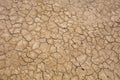 Drought, dried cracked earth. Cracks in clay. Water shortage problem