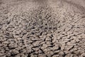 Drought, dry earth, sadness, dried up water Royalty Free Stock Photo