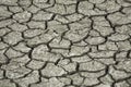 Drought dry land cracking land. Royalty Free Stock Photo