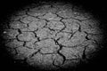 Drought, the ground cracks, no hot water, lack of moisture. Royalty Free Stock Photo