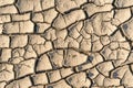 Dry soil in arid areas Royalty Free Stock Photo