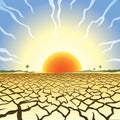 Drought illustration
