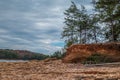 Drought at the lake Royalty Free Stock Photo