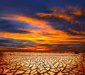 Drought land Royalty Free Stock Photo