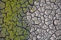 Drought land. Barren earth. Dry cracked earth background. Cracked mud pattern. Royalty Free Stock Photo