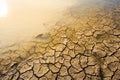Drought land so long waterless Royalty Free Stock Photo