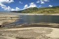 Drought mountain lake