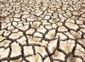 Drought-parched soil