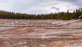 Drought stricken dry lake bed in Grand Teton National Park Royalty Free Stock Photo